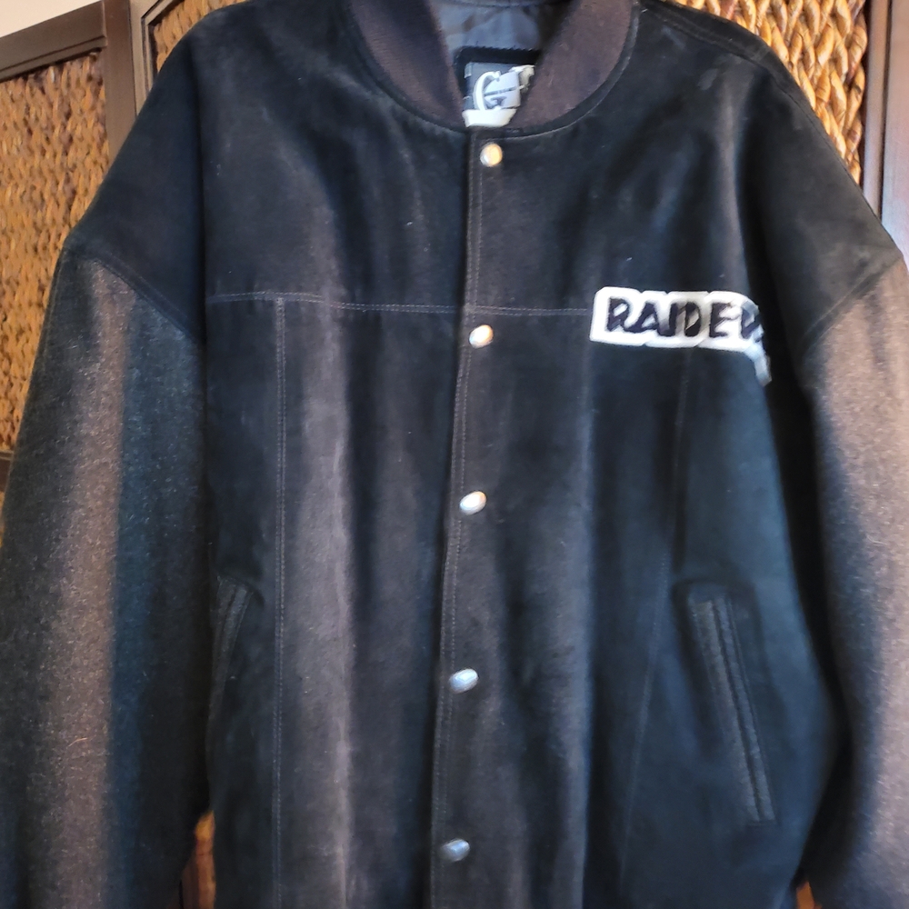 Men's Black Raiders Varsity Jacket